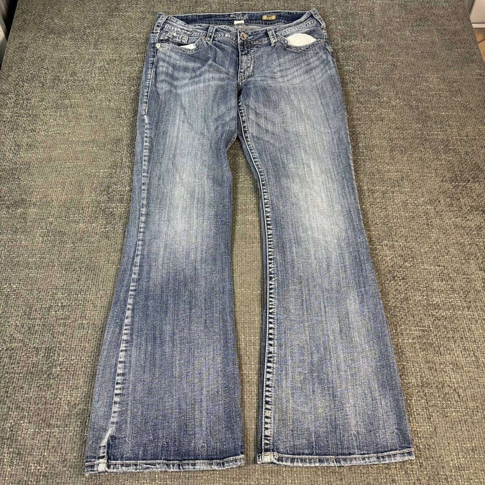 Silver Jeans Co Suki Bootcut Womens 34 Blue Medium Wash Y2K Denim Pant